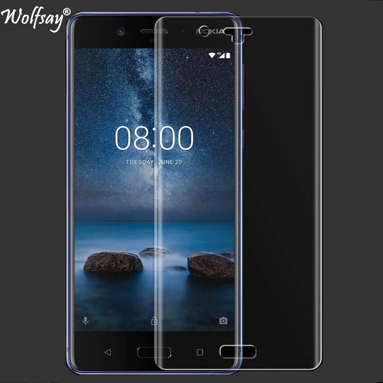 2 шт. Защитная пленка для экрана Nokia 8 из мягкого ТПУ полное покрытие телефона TA 1004