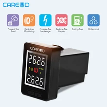 CAREUD U912 font b TPMS b font Wireless Auto Car Tire Pressure Monitoring System 4 Sensors