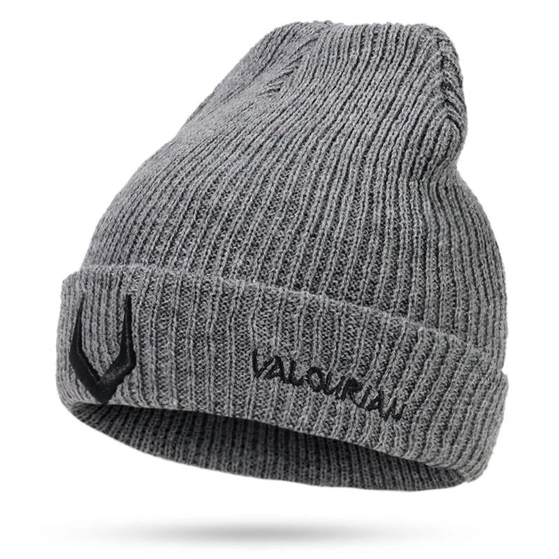 

Thick Women/Men Winter Wool hat knitted Wool Skullies Beanie Hat Knitted Female Thick Warm Baggy Bonnet Outdoor print Cotton Cap