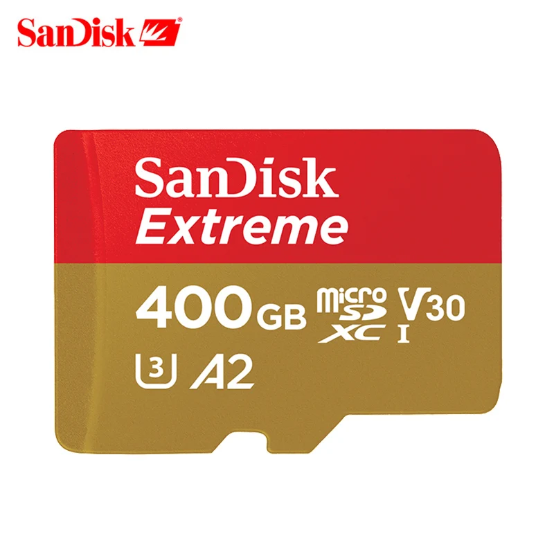 SanDisk Экстрим карта памяти 32 Гб/SDHC 400 Гб/256 ГБ/128 ГБ/64 Гб/SDXC Micro SD TF карта класс 10 Microsd C10 UHS-1 карты 100% оригинал