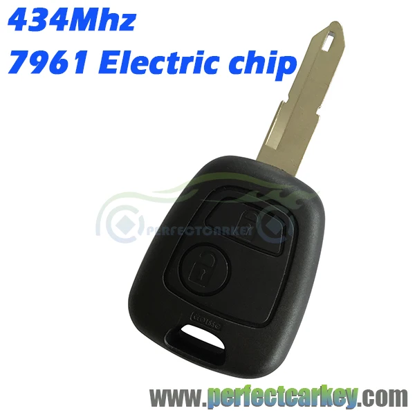 Prix pour 434 Mhz à distance tête de la clé 46 Blanc 7961 électrique puce 2 bouton NE72 lame contrôle de clé de voiture à distance clé pour Peugeot 106 206 207 Prix pour 434 Mhz à distance tête de la clé 46 Blanc 7961 électrique puce 2 bouton NE72 lame contrôle de clé de voiture à distance clé pour Peugeot 106 206 207