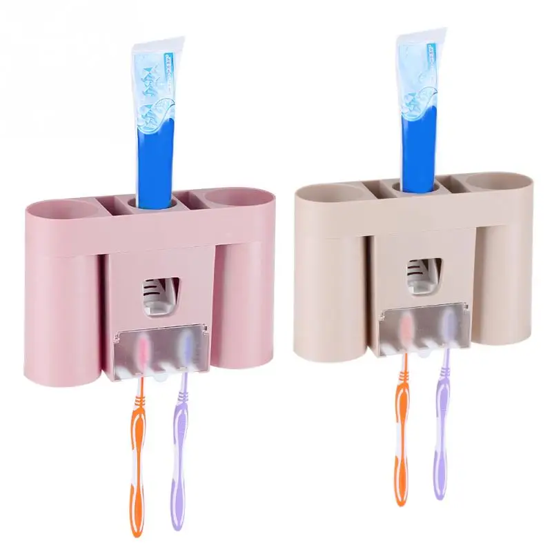 Automatic Toothpaste Squeezer Dispenser Bathroom Wall mount Toothbrush