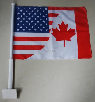 

200pcs Custom Print Polyester Car Flag with free shipping to Canada