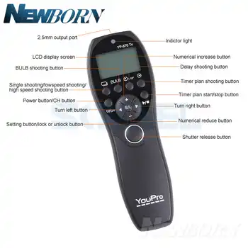 YP-870II UC1 mount Wireless Shutter Timer Remote for Olympus E-M10/E-M5/E-M1/PEN-F/E-PL7/E-PL6/E-PL5/E-PL3/E-PL2/E-P5/E-P3