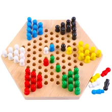 Шашки игра раннее образование интеллектуальные игрушки деревянные качественные шестигранные шашки настольные игры Обучающие приспособления детская игра