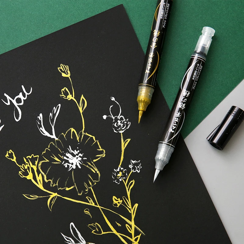 1 шт. Janpan Pentel кисть Цветной маркеры zig каллиграфическая ручка кисточки для