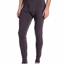 Мужское чистое тонкое Новое мериносовое шерстяное мужское Спортивное нижнее белье средней плотности на открытом воздухе зимнее термобелье штаны charcoalсерый