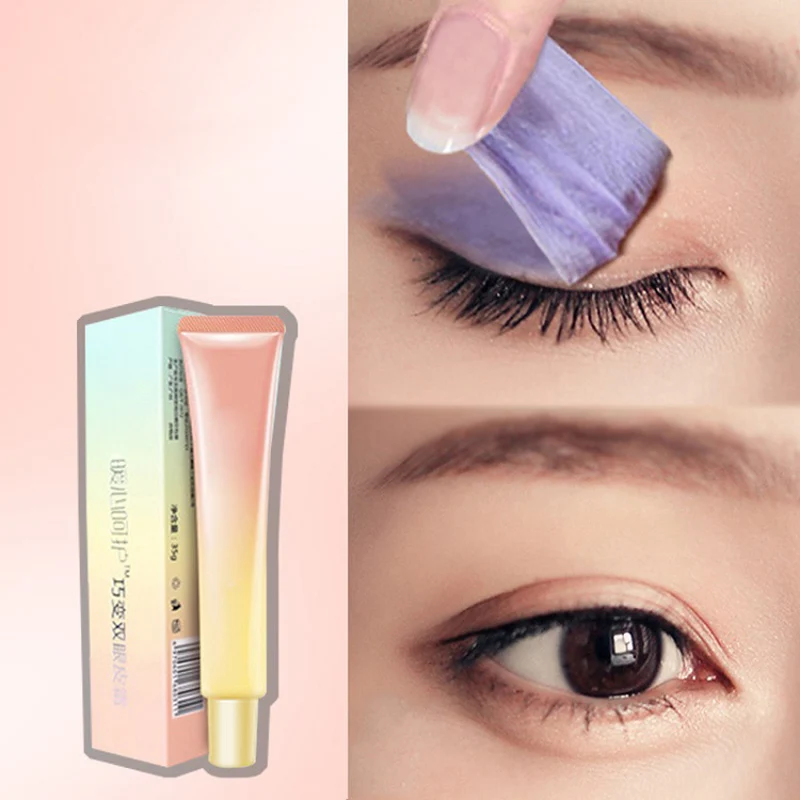 Rotary Double Eyelid Gel Cream Double Head Eyelids Pen Invisible