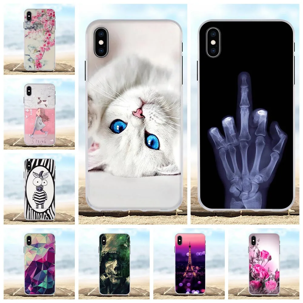 Для Apple iPhone XS Max силиконовый чехол ТПУ задняя крышка для Xsmax милый 3D телефонные