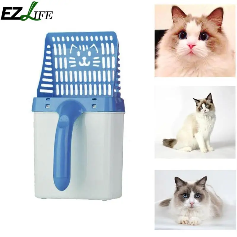 

New Practical Cat Toilet Cleaning Shovel Plastic Hollow Cat Shaped Pet Poop Shovel Pet Cat Cleaning Accessories ZMM9400