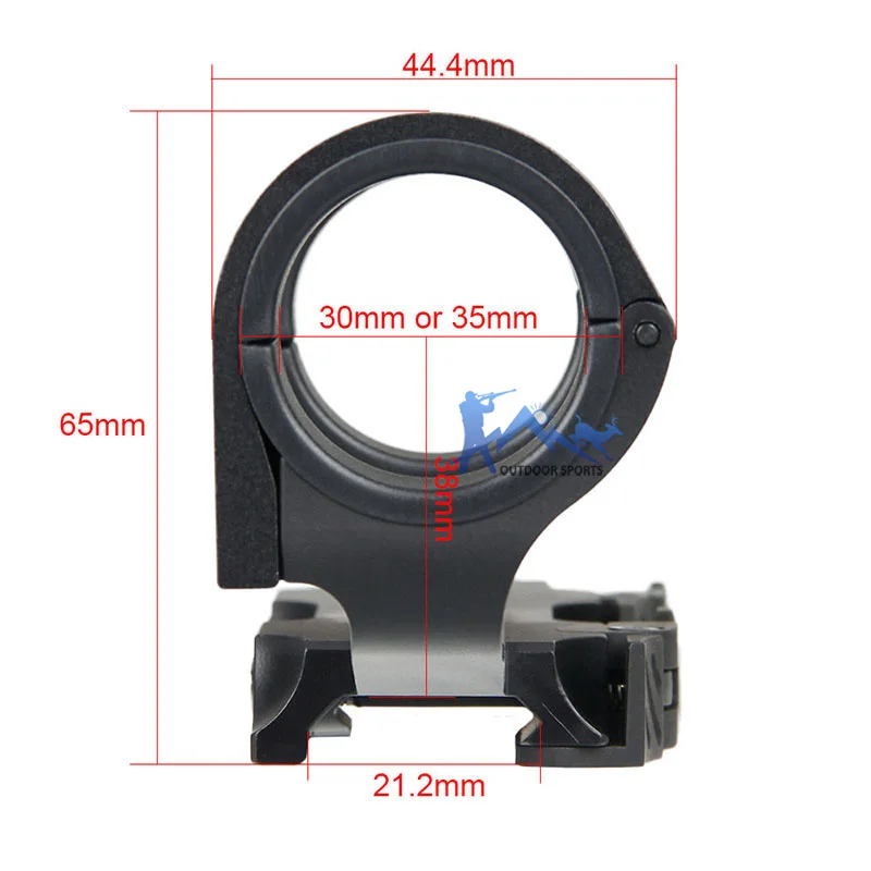 Canis Latrans 2,5-10X26 прицел+ 1X 2MOA мини-прицел с красной точкой+ крепление для прицела тактический оптический прицел для охотничьего OS1-0345