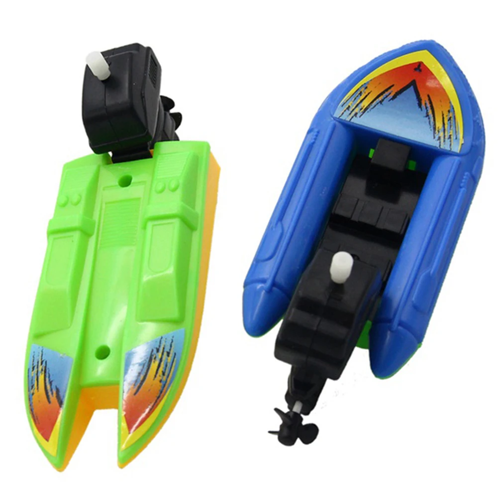 Children's Summer Toy Clockwork Boat Pool Toys Motorboat Birthday Gift Educational Toy