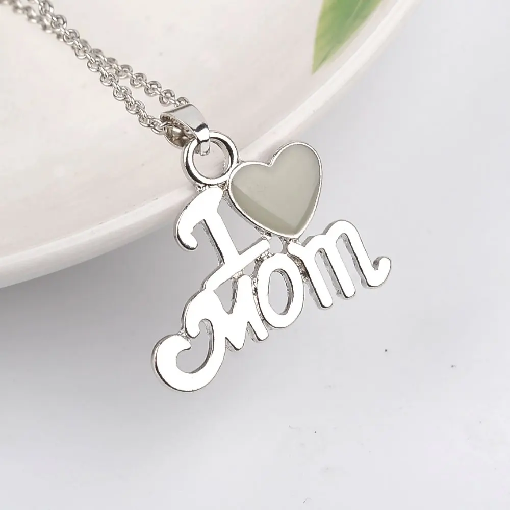 Модные Светящиеся ювелирные изделия Best Friend Mom подвески новые аксессуары Love
