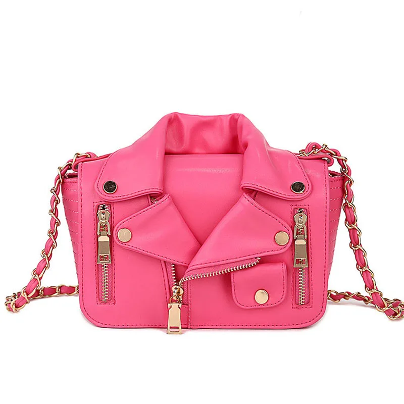 2018 New Design Jacket Bags Women Handbag Pu leather Clothing Messenger