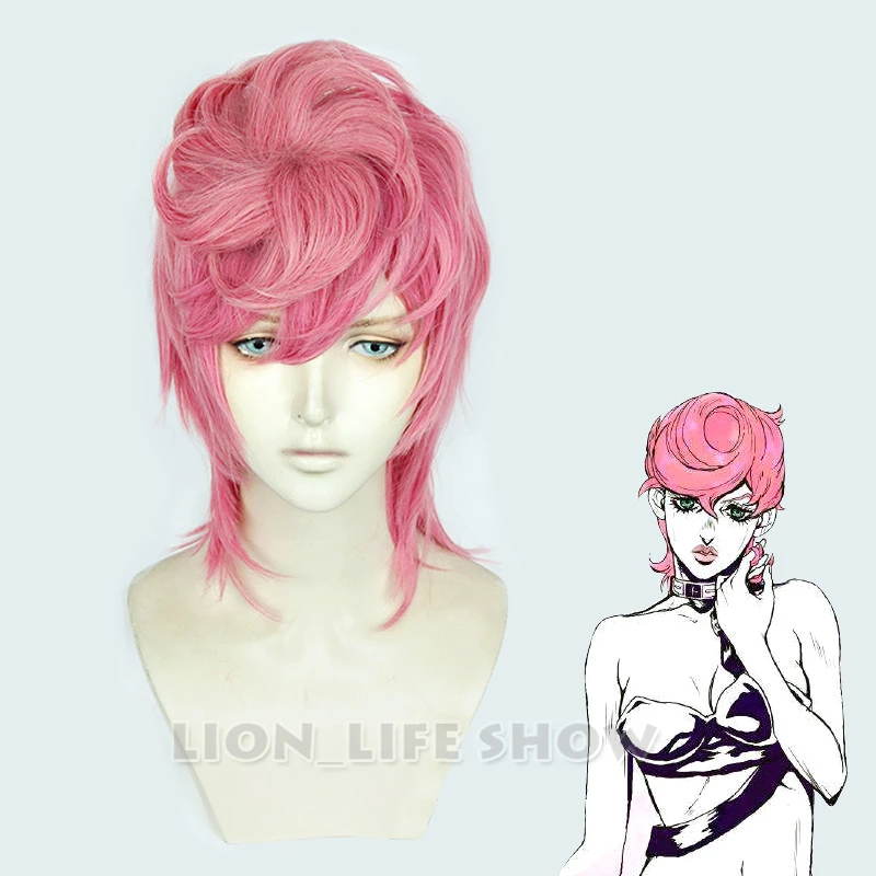 

Trish Una Cosplay Wig Anime JOJO Bizarre Adventure Golden Wind Golden Cosplay Wig Trish Una Hair Halloween Cosplay