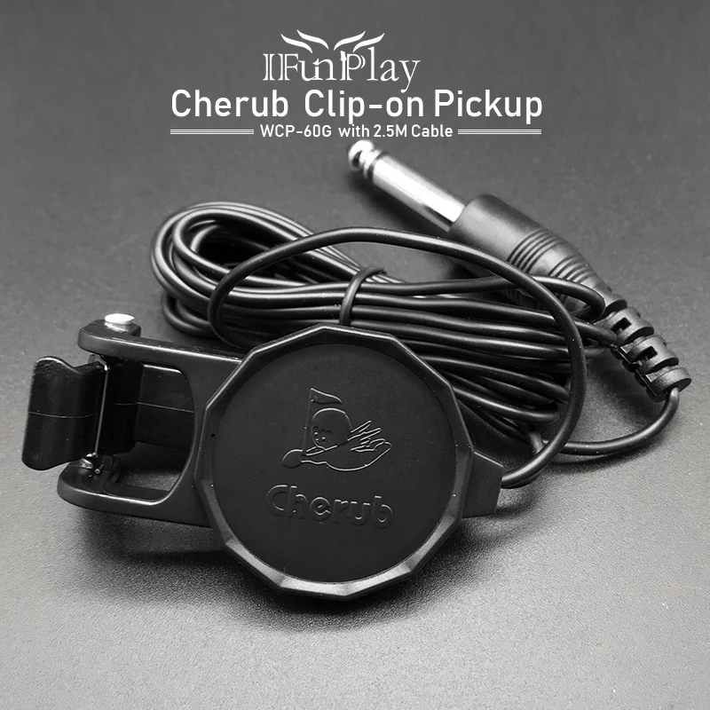 Cherub WCP 60G Acoustic Guitar Pickup Clip On Violin Ukulele Pickup