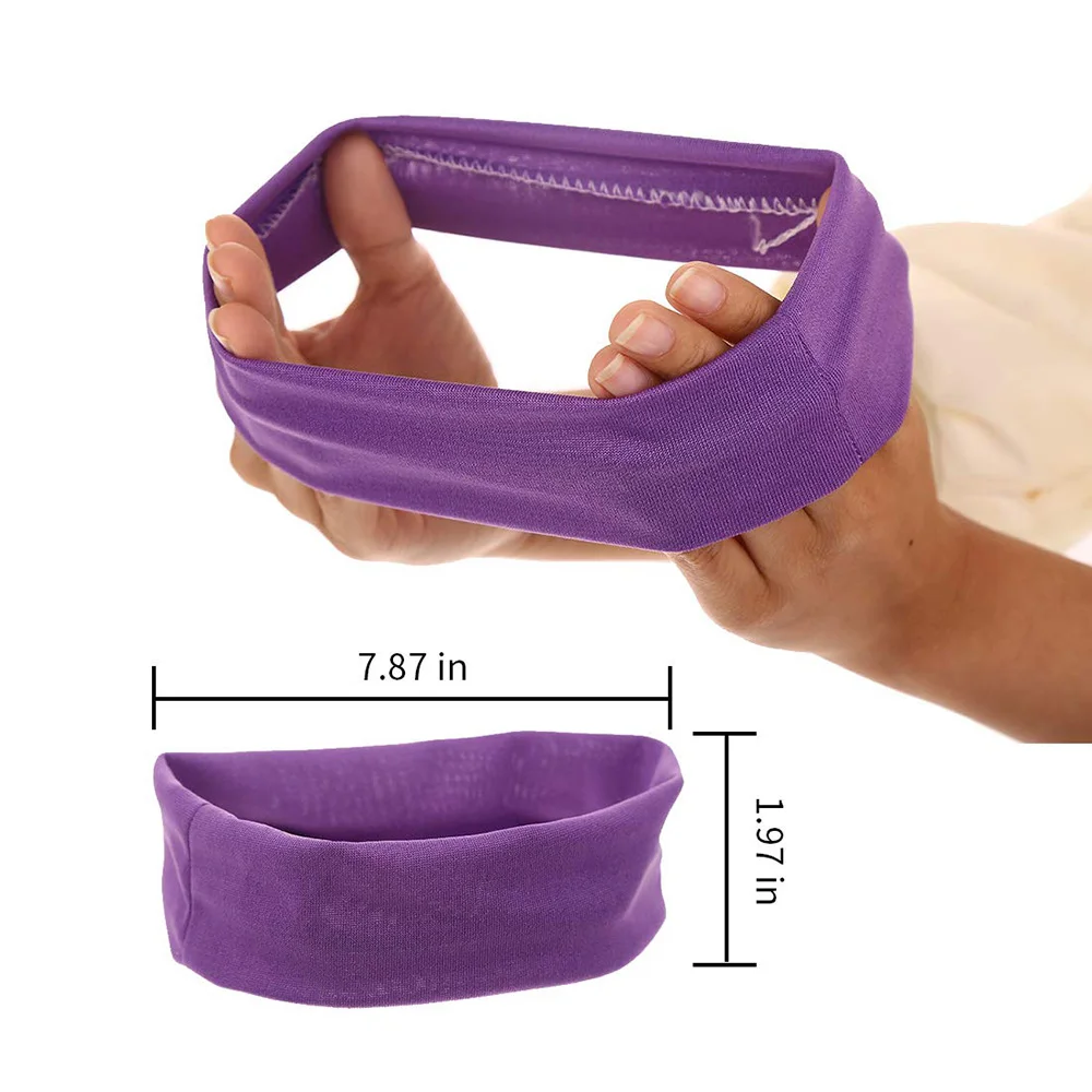 Unisex Fitness Sports Headbands Yoga Stretch Hair Bands for Women Men Girls Elasticated Sweatband Sweat Bands Dropshipping (4)