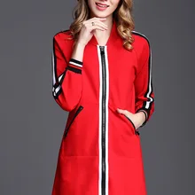 Urumbassa женская повседневная куртка Весенняя красная бейсбольная форма пальто