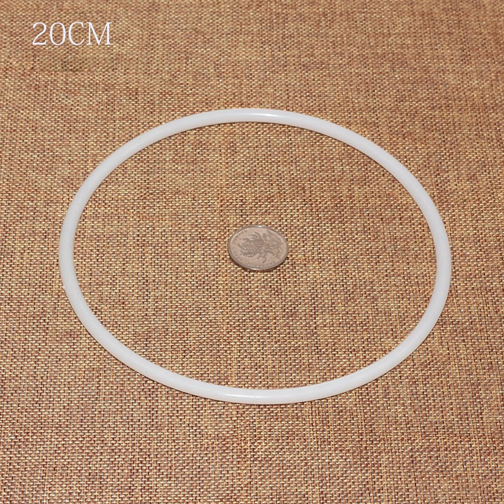 

DIY Accessories Hoop Large Round Durable Dreamcatcher Ring Plastic White Crafts