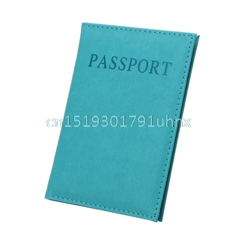 Искусственная кожа Путешествия Паспорт ID держатель обложка чехол для карточек унисекс человек держатель карт - Цвет: Blue Color