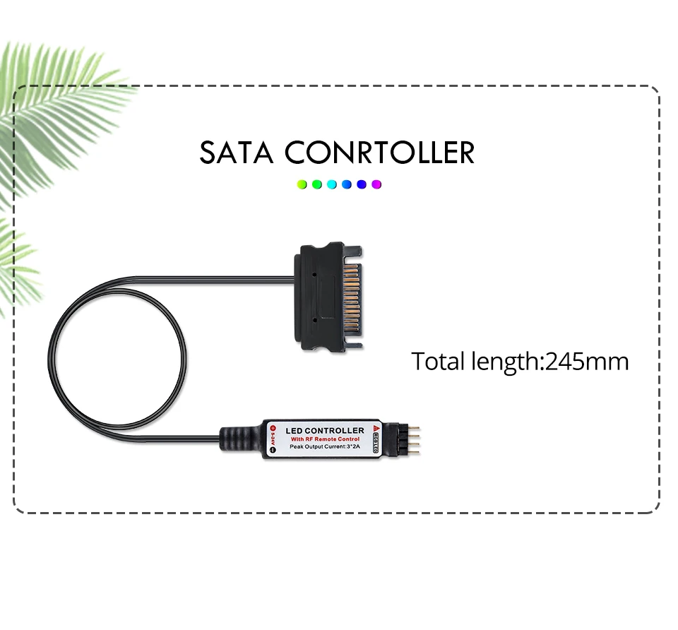 3535 RGB Светодиодные ленты SATA Интерфейс для корпуса компьютера Декор DC 12 V 60 120 светодиодный s/m SMD 3535 диода лента с РФ дистанционного 0,5-2 м