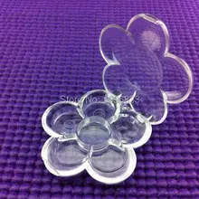 5 г квинкунциальный тени для век банку, Quincunx цветок Форма Маникюр окно, косметический порошок случае пустой Пластик упаковку, 50 шт./лот