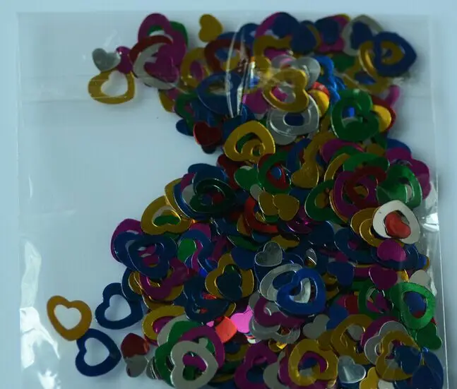 12mm Mixed Heart Wedding Table Confetti Party Decoration 10 packs