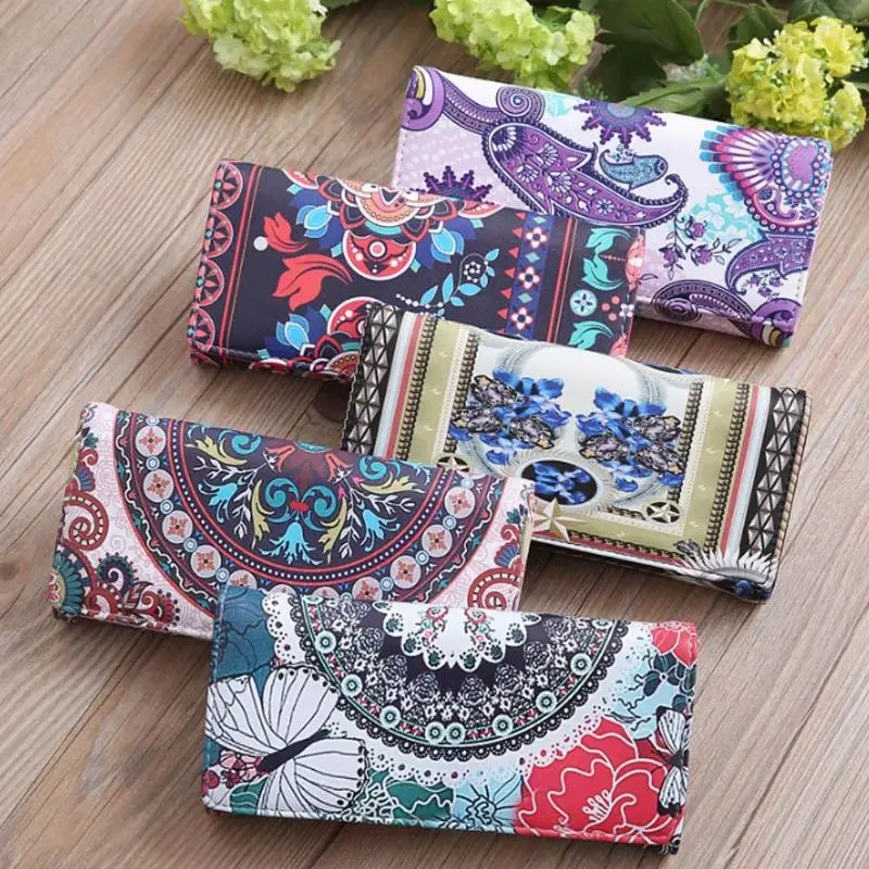 

New Women Wallets Retro Purse Leather Korean Students Purse Vintage Phone Cards Holder Wallet Women Day Clutch Handbag Carteira