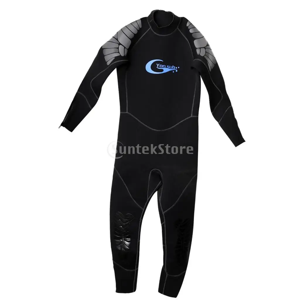 

5mm Thick Black Neoprene Men's Full Body Wetsuit for Scuba Diving Surfing Winter Swimming Underwater Hunting Spearfishing S-XL