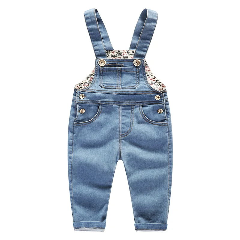 

2019 Baby Kids Jeans Jumpsuit Boys Girls Denim Overall Pants Toddler Children Overall Jeans Girl Jumpsuit Kids Boys Overalls