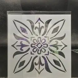 15 см квадратный цветок DIY наслоения Трафареты настенная живопись записки окраска тиснильный альбом декоративная открытка шаблон F5316