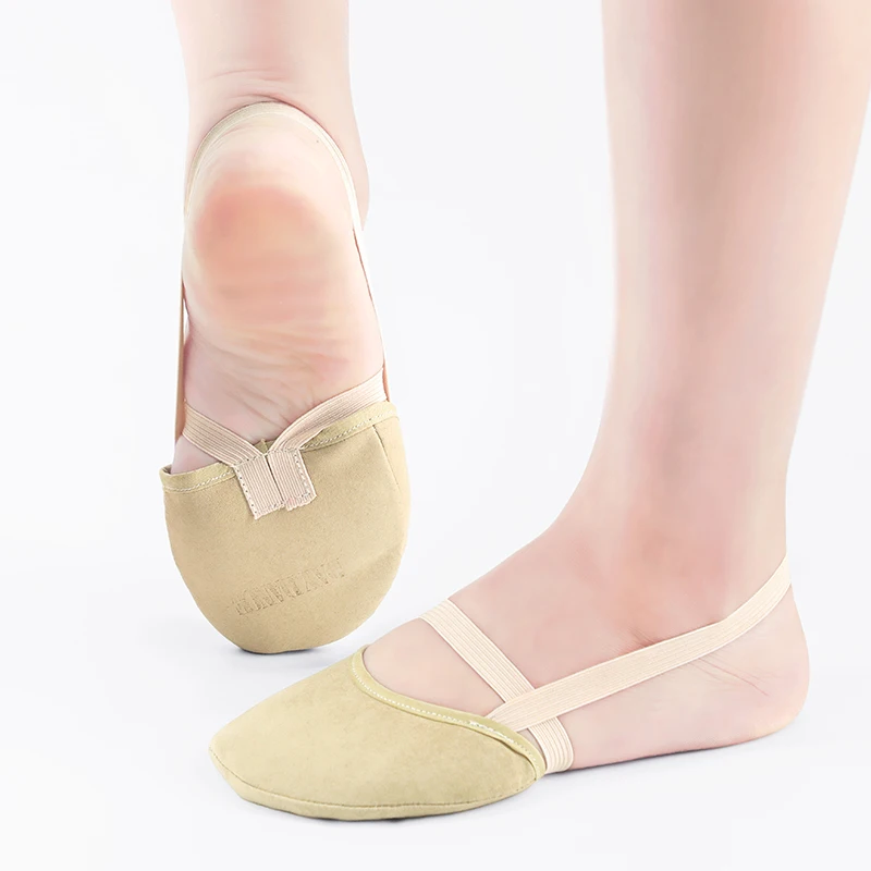 Rhythmic Gymnastics Shoes Half Dance Shoes Microfiber Girls Kids Women Belly Shoes