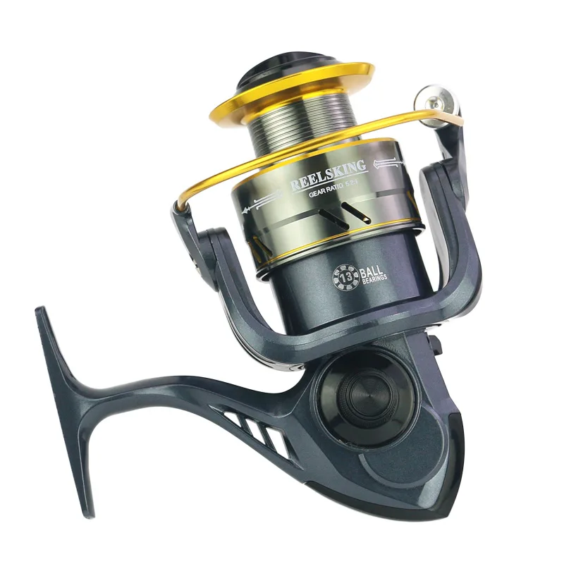 

Fishing Reel Fishing Gear Reel Fishing Line Spinning Machine Metal Rocker Arm Without Gap 13BB Saltwater Fishing MD1000-10000