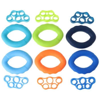 

2Pcs/set Silicone Hand Grip Strengthener Finger Stretcher Hand Grip Ring