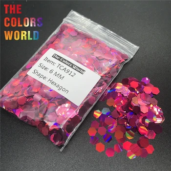 

TCA912 Holographic Laser Plum Color Hexagon Shape Nail Glitter Nail Decorations Nail Gel Makeup Facepaint Manual DIY Accessorie