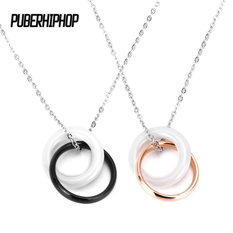 

2018 Valentine Ceramic Round Necklace Chain Friendship Rose Gold Choker Necklaces & Pendant Women Statement Jewelry Bijoux