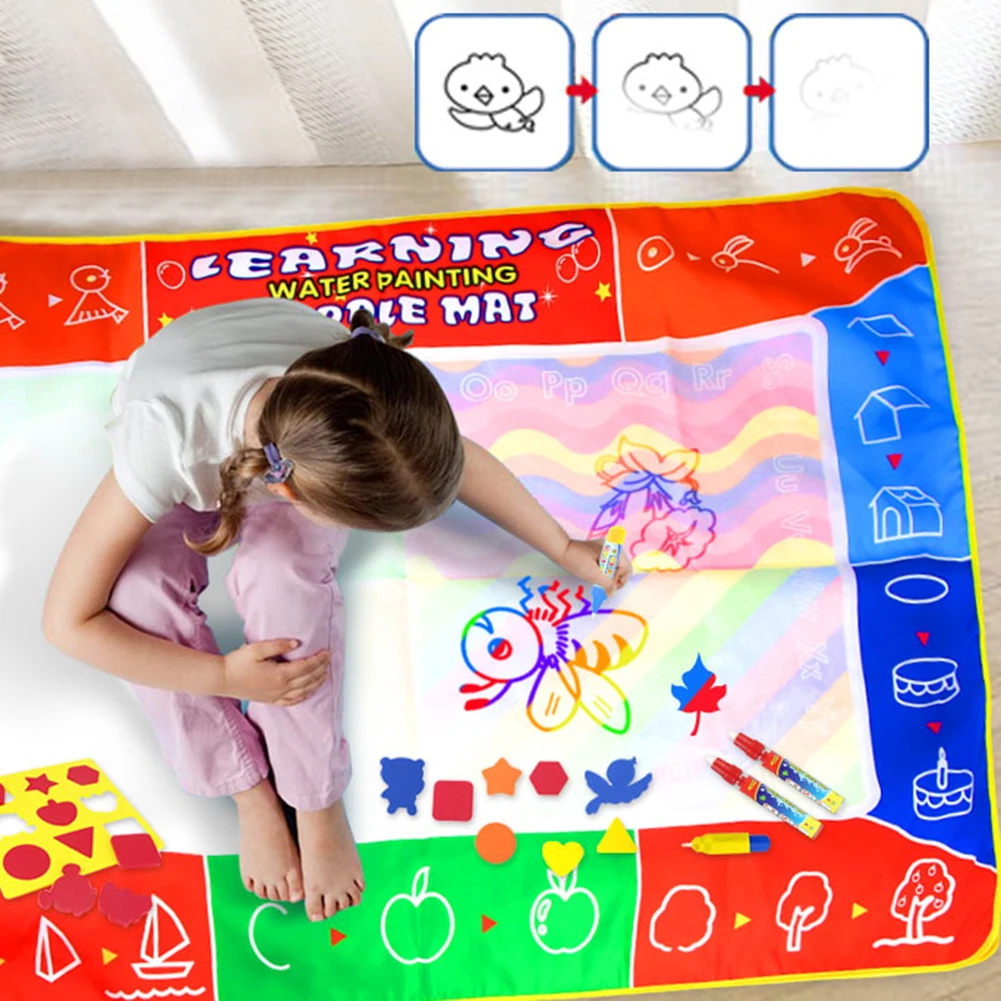 120*90 см волшебный водной альбом для рисования коврик для рисования одеяло для рисования обучающие игрушки для детей искусство