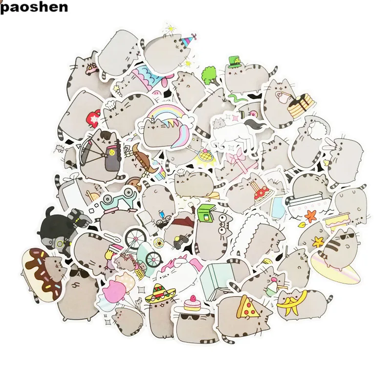 

100 PCS Office Wall Refrigerator Waterproof Stickers For A Diary Laptop Emoji Stationery Guitar Anime Funny Fridge Sticker Phone