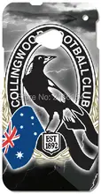 1 PC AFL Collingwood Tampa do telefone Para HTC one X M7 M8 M9 Para Samsung Galaxy E7 E5 S3 S4 S5 S6 S7 Borda Mais Nota 3 4 5 caso