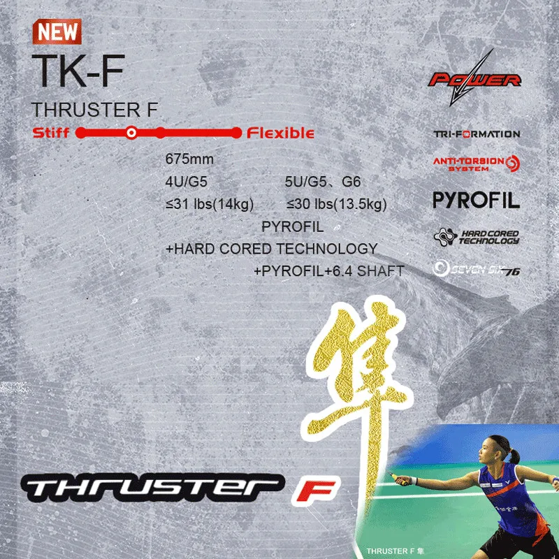 Оригинальная ракетка для бадминтона Victor Tai Tzu Ying TK F, ракетка для бадминтона, ракетки для Бадминтон Спорт