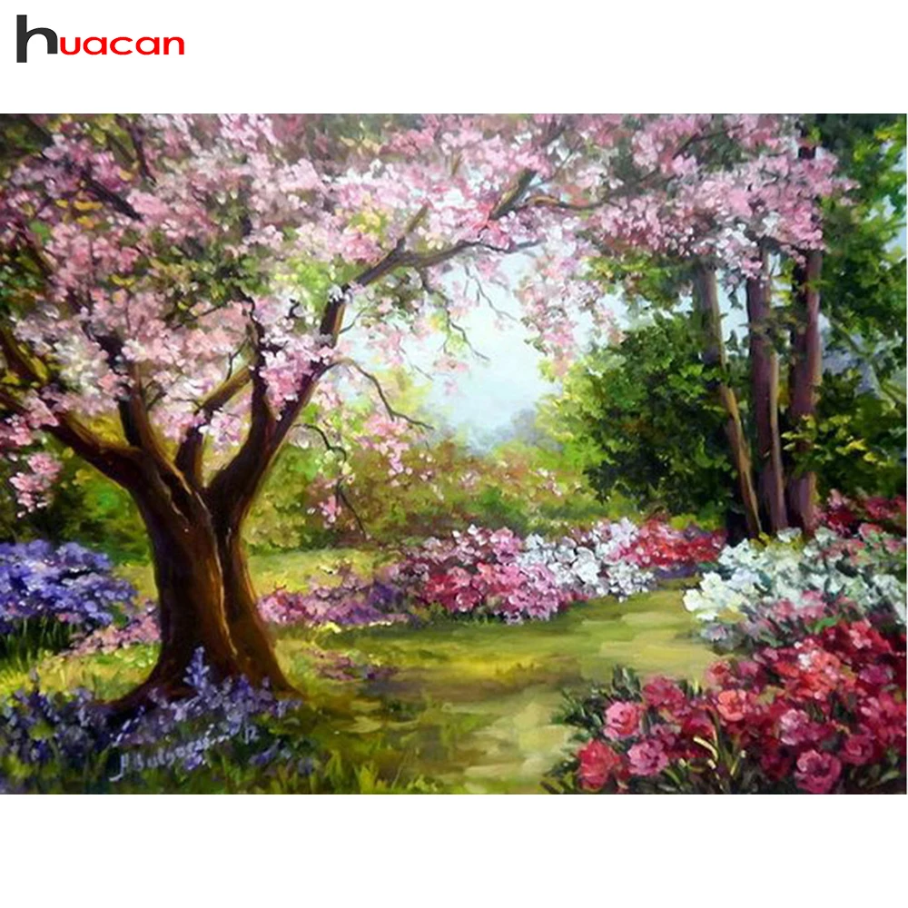 

Diamond Mosaic Full Square Scenic Diamond Embroidery Icon Tree Diamond Painting Cross Stitch Landscape Rhinestones Crystal Gift