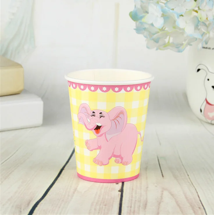 FANLUS Creative Princess Friendship Birthday Party Paper Cups Disposable Tableware (6pcs), Multi Color Party Supplies (1)