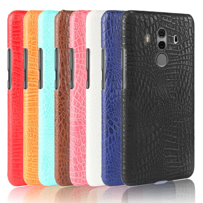 

Huawei Mate 10 Mate10 Pro Case Crocodile Grain Hard PC+PU Leather Surface Back Cover Hard Case for Huawei Mate 10 Mate10 Pro