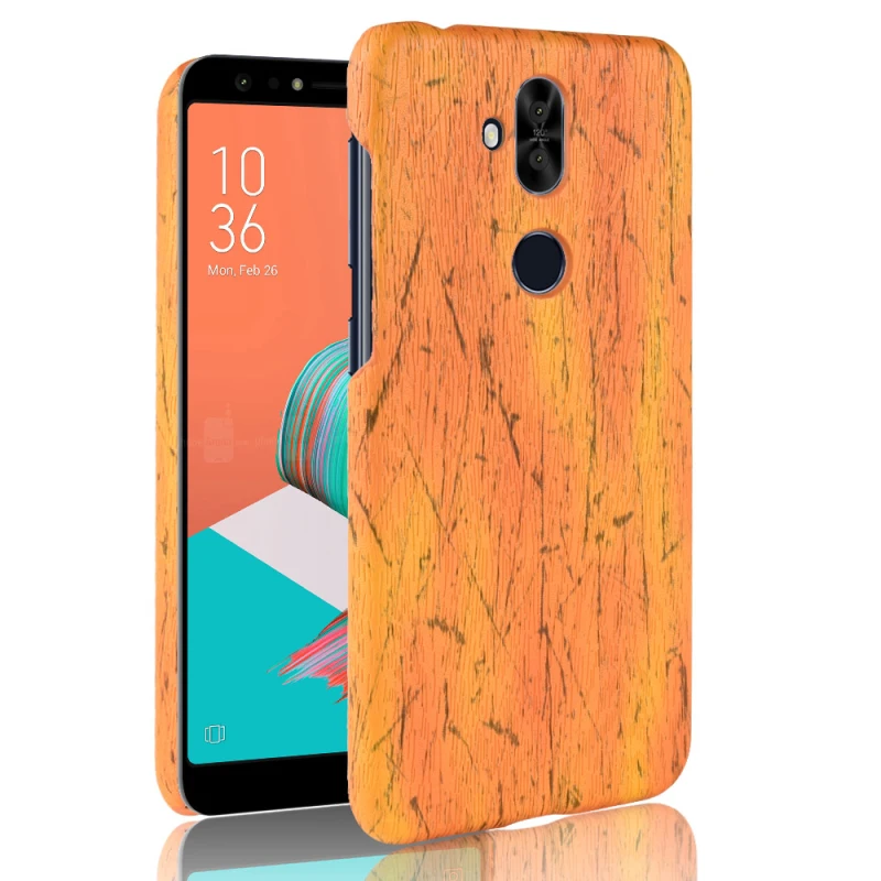Asus Zenfone 5 Lite ZC600KL 6inch Wood grain PU leather +PC case_94
