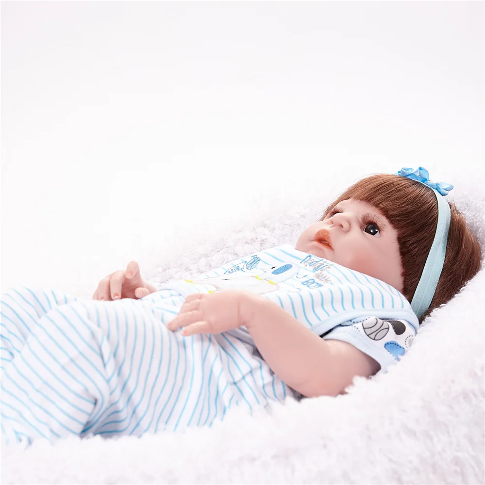Reborn Baby 55 см Реалистичная кукла Пупс для девочек Reborn Baby Corpo Inteiro De Silicone грудь для мальчиков Рождественский подарок Прямая поставка