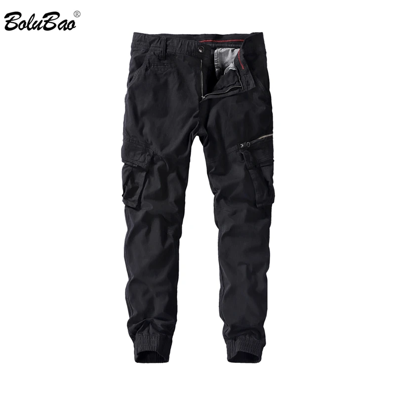 

BOLUBAO Brand Men Cargo Pants Bottom Autumn Male High Quality Multi Pocket Hip Hop Pants Mens Streetwear Cargo Pants