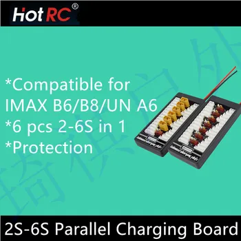 

5 pcs HotRc 2S-6S XT60 Plug Parallel Charging Board Para Board XT60 Plug 4.0MM Bananer for Imax B6 B6AC B8 6 in 1 HOT RC