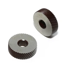 

2PCS Silver 26x8x8mm Steel Knurling Tool 1.5mm Pitch Diagonal Wheel Linear Knurl