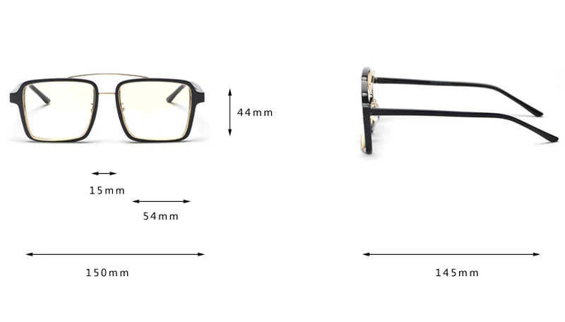 vintage square glasses for women detail (1)