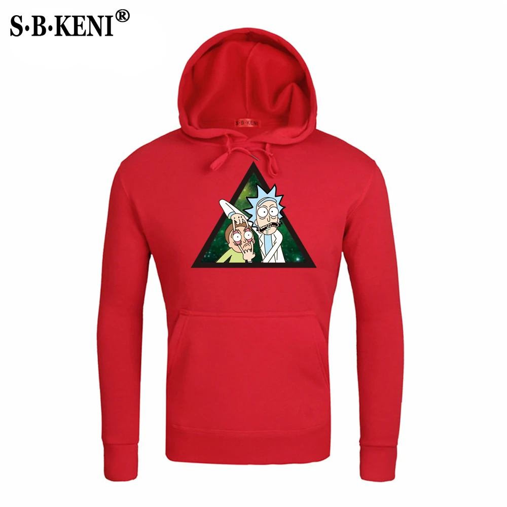 2019 Autumn New Design Rick and morty Mens Hoodies Cotton Funny Print Hoodie Man Fashion Rick morty Casual Hoody Sweatshirt